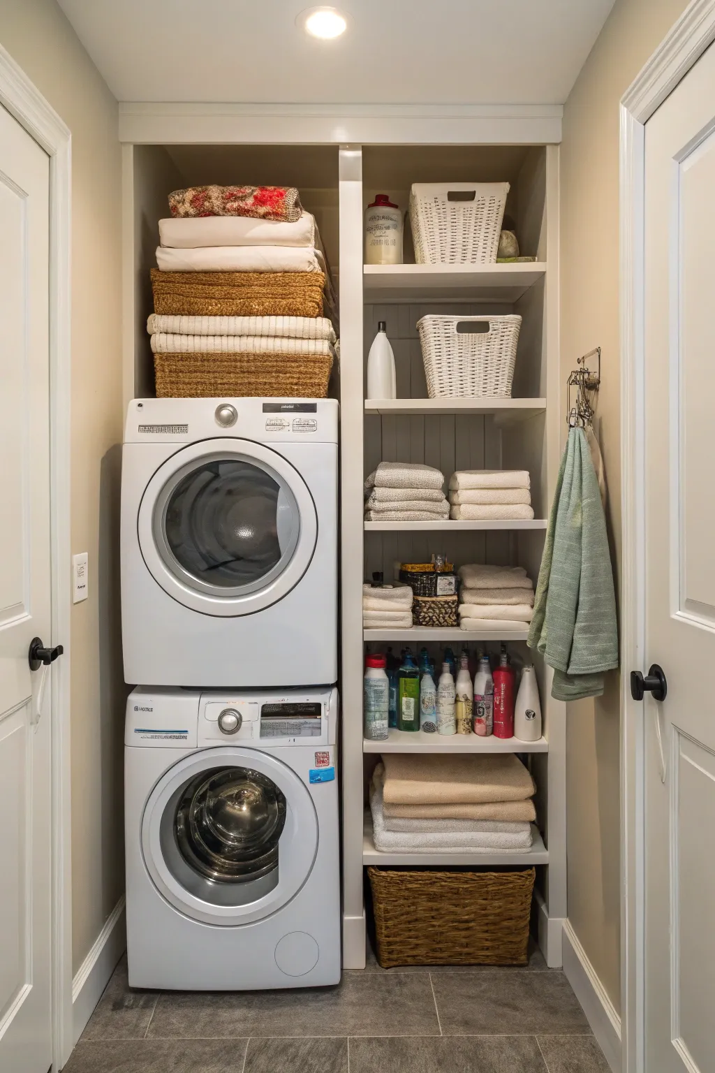 Compact Solutions for Dual Laundry Pantry Spaces