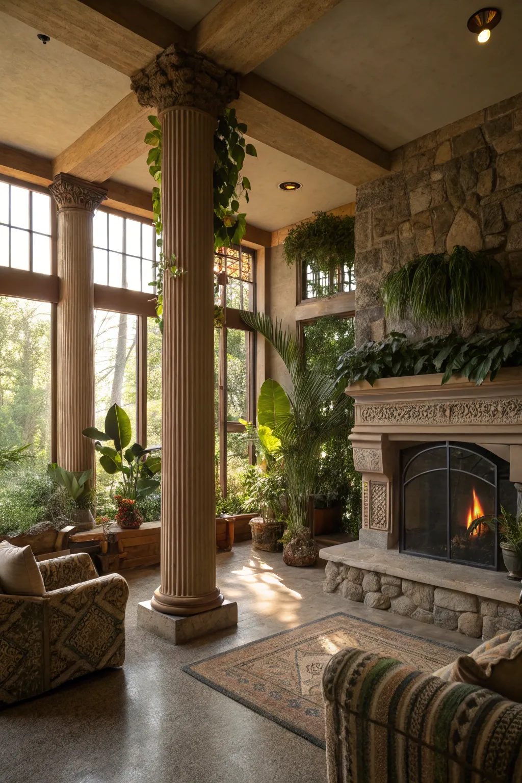 Modern Designs for Fireplace Columns