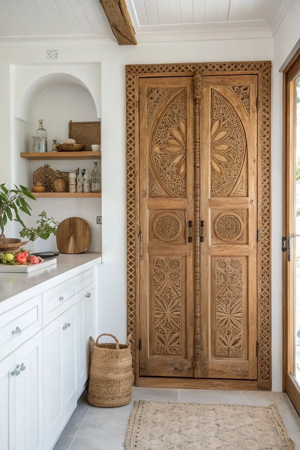 Inspiring Corner Pantry Door Designs