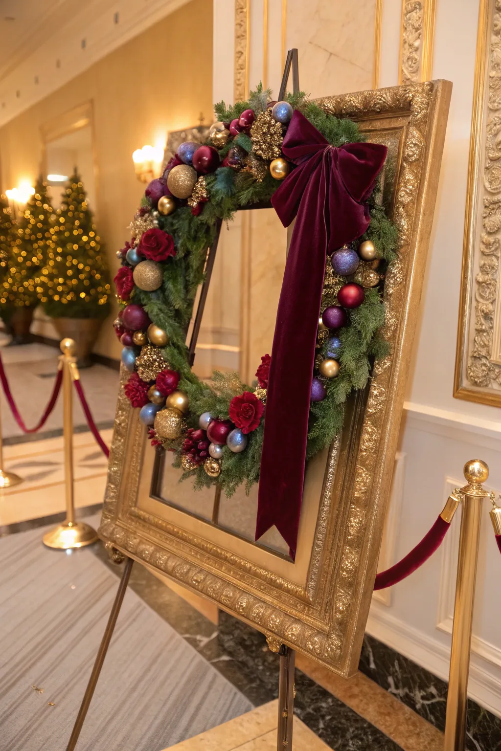 Festive Picture Frame Wreaths to Brighten Your Door