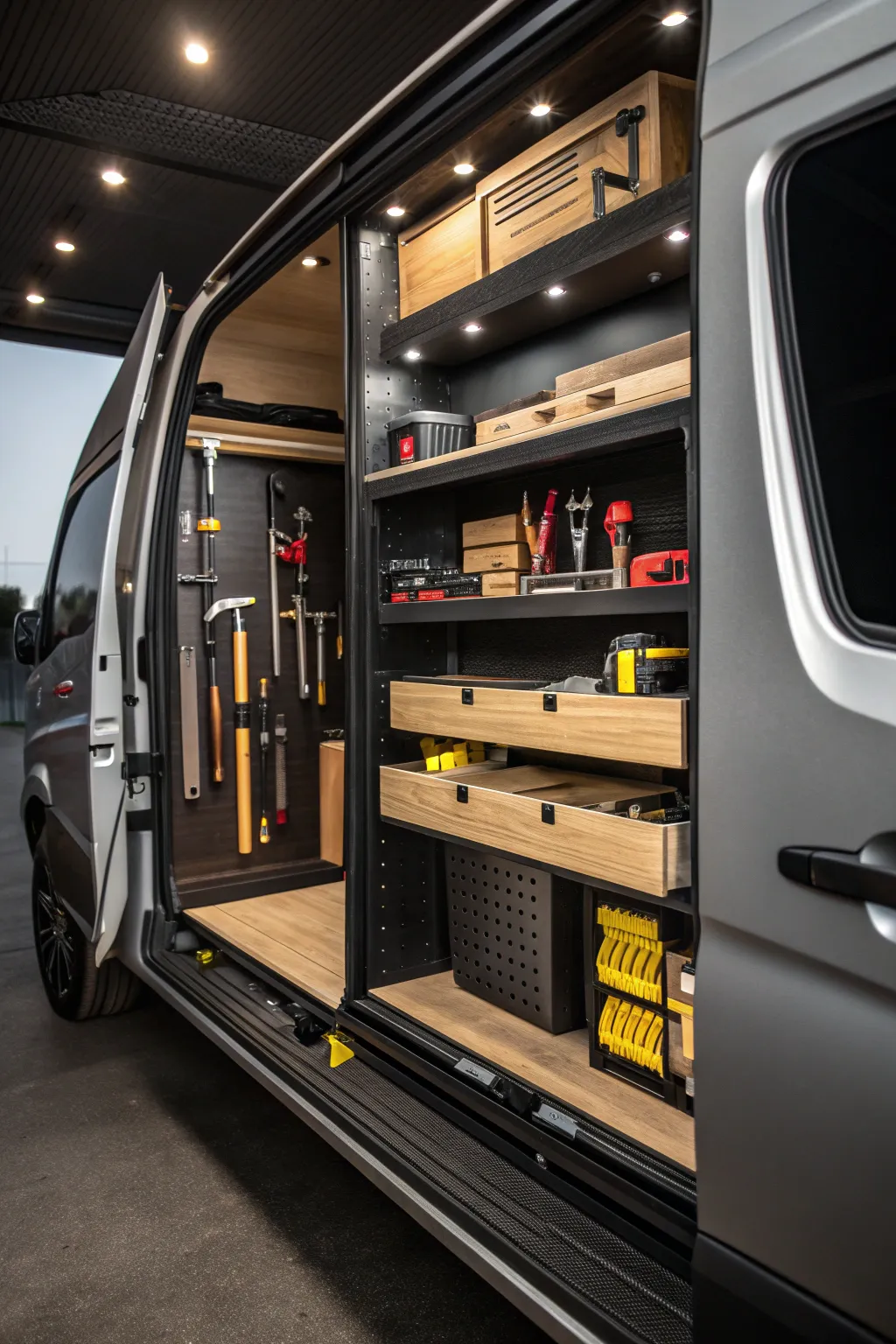 Innovative Storage Designs for Carpenter Vans