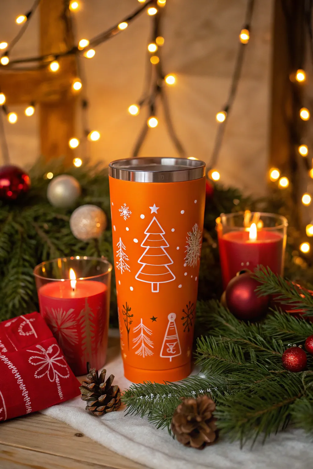 Gallery of Eye-Catching Orange Tumbler Displays
