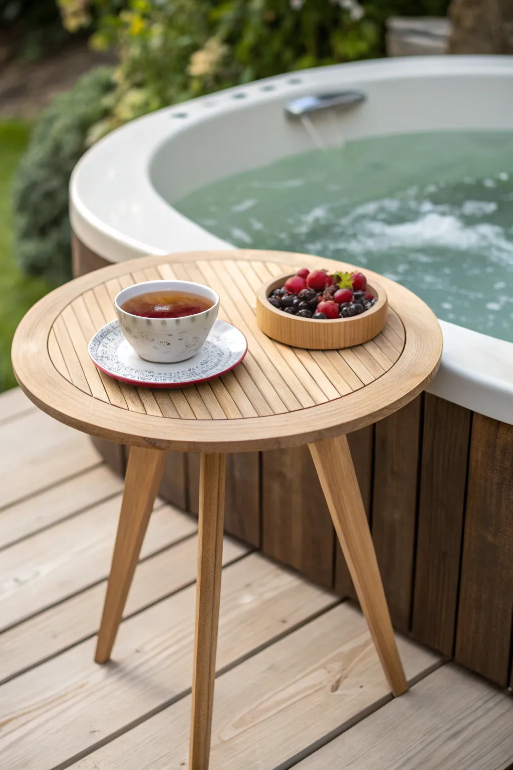 Exploring Different Styles of Hot Tub Tables for Every Backyard
