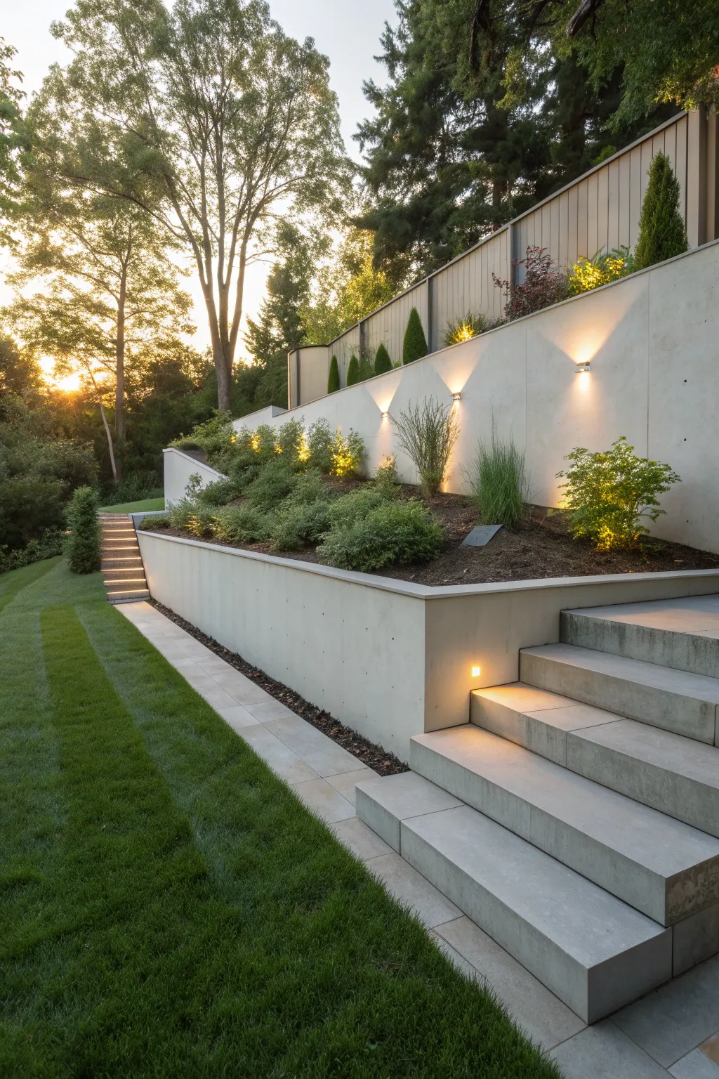 Retaining Wall Steps Photo Showcase