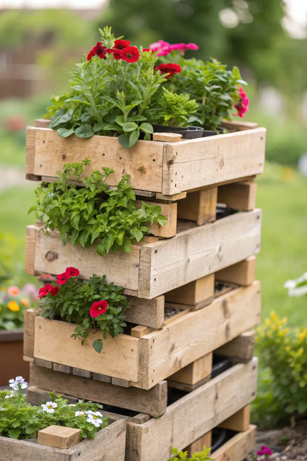Unique Styles for Raised Pallet Garden Beds