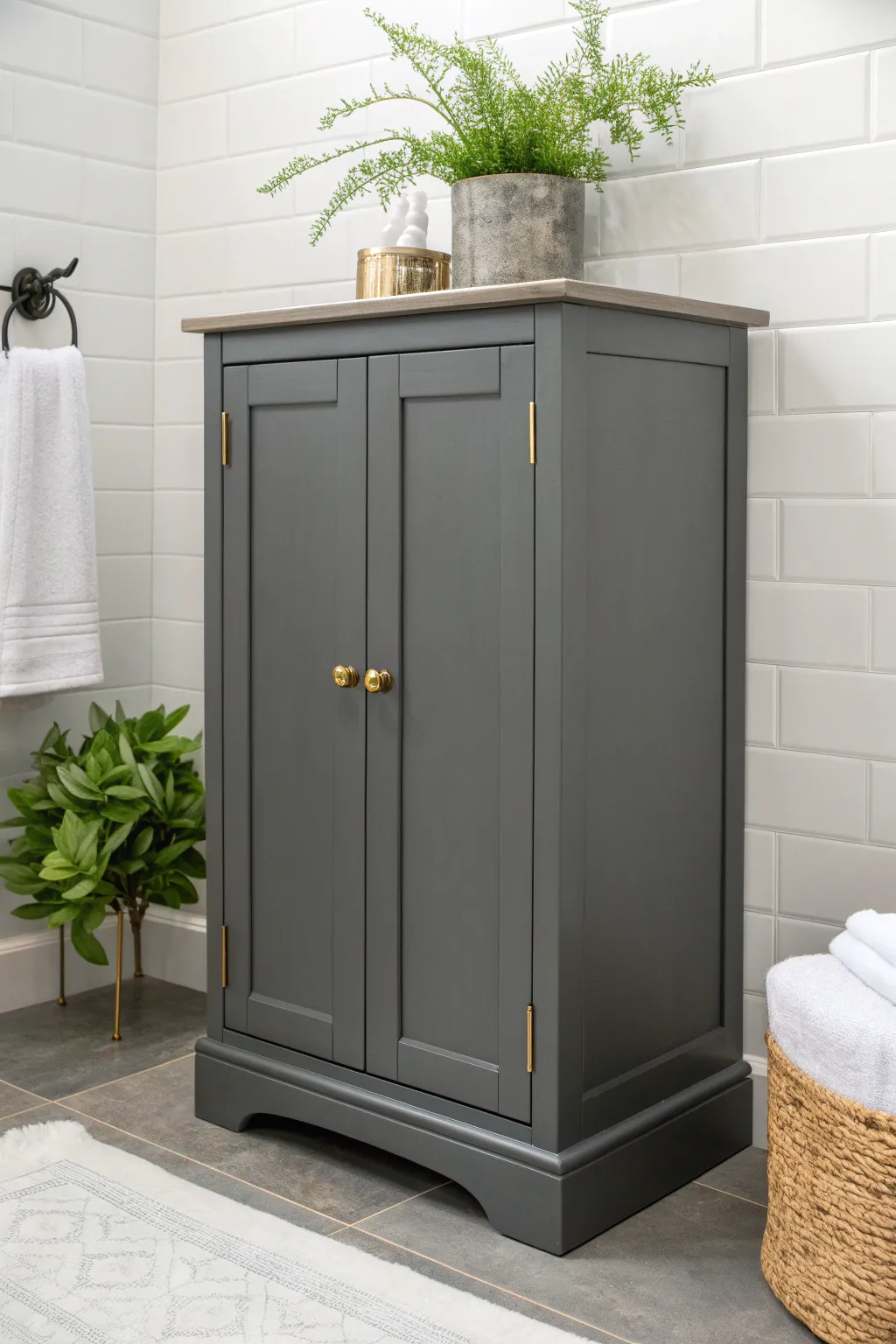 Trendy Looks for Painted Bathroom Cabinets