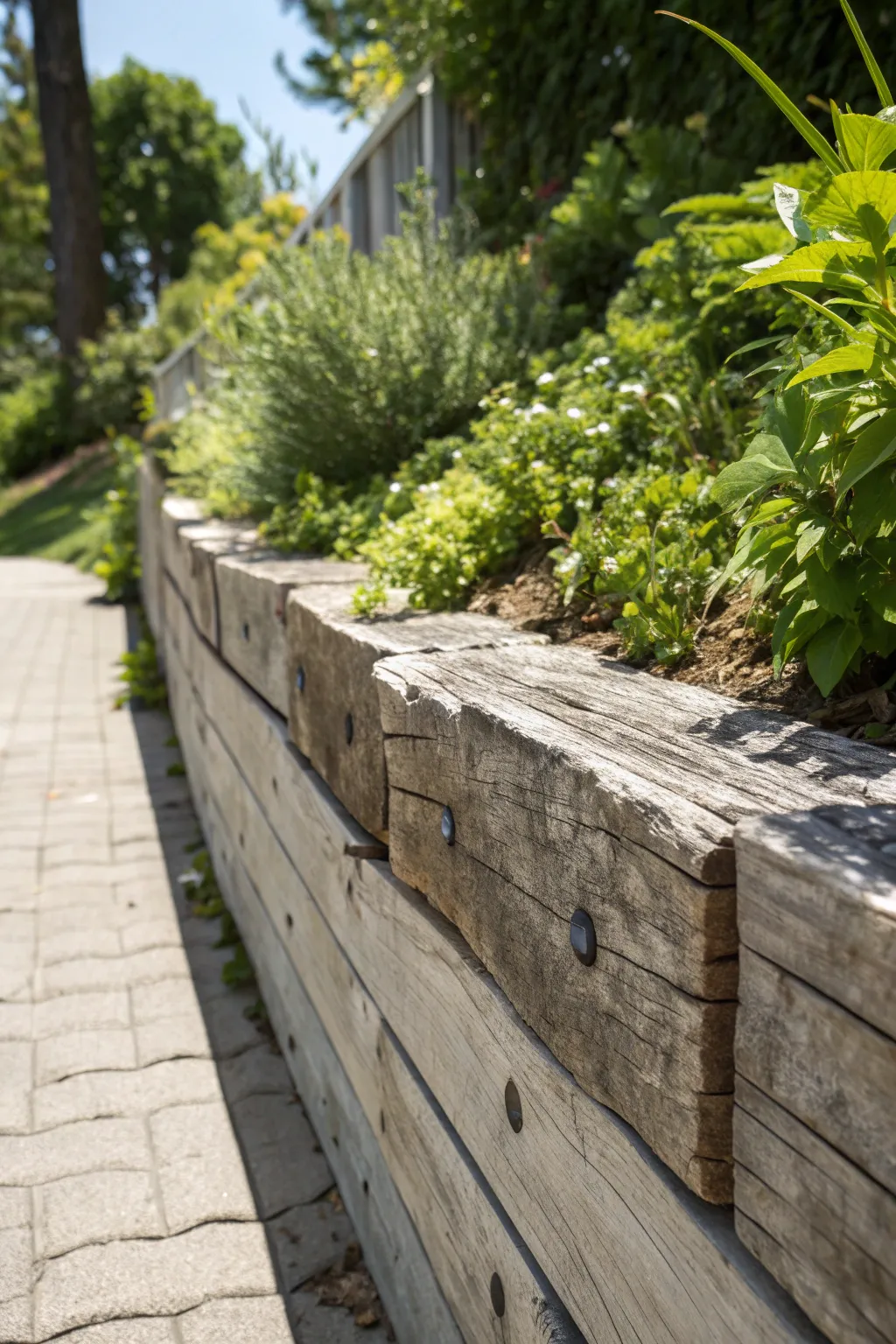 Chic Styles for Wood Retaining Walls