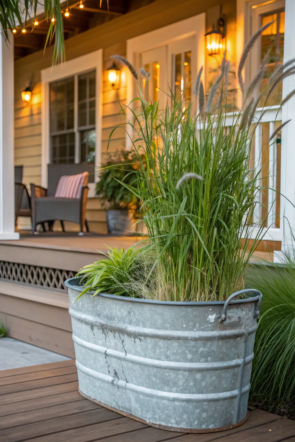 Stylish Galvanized Wash Tub Planter Styles