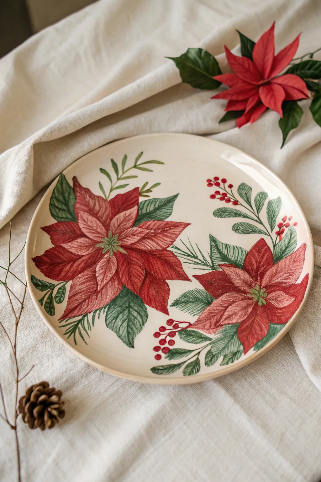 Exploring Styles for Christmas Plate Painting