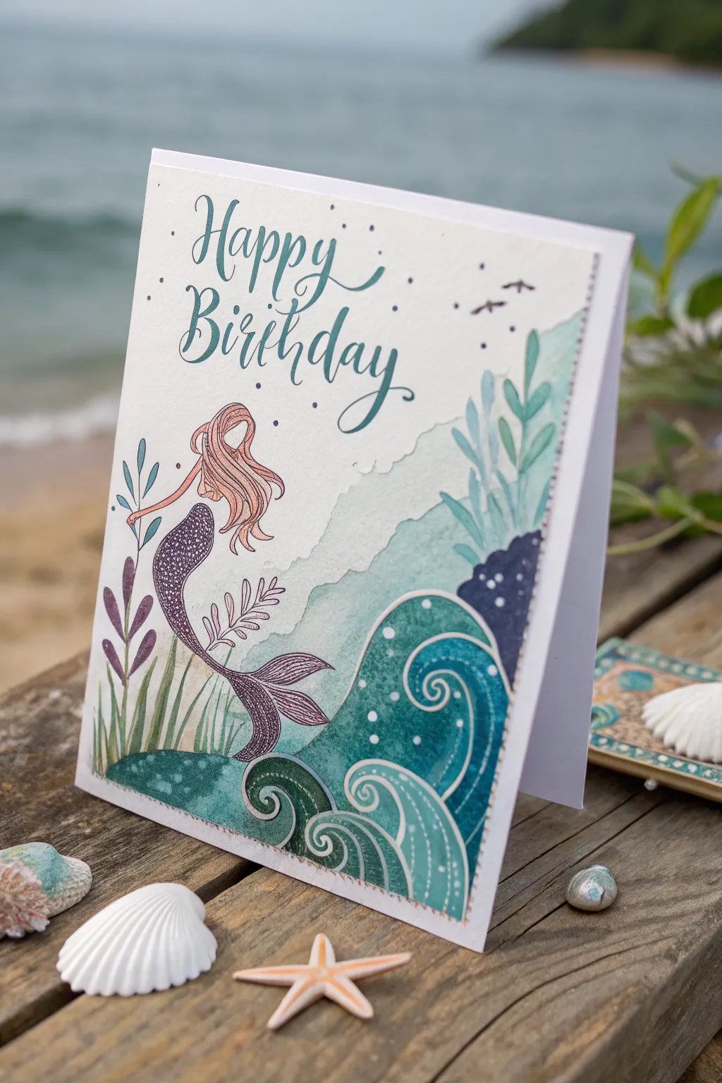 Creative Mermaid Birthday Card Inspo