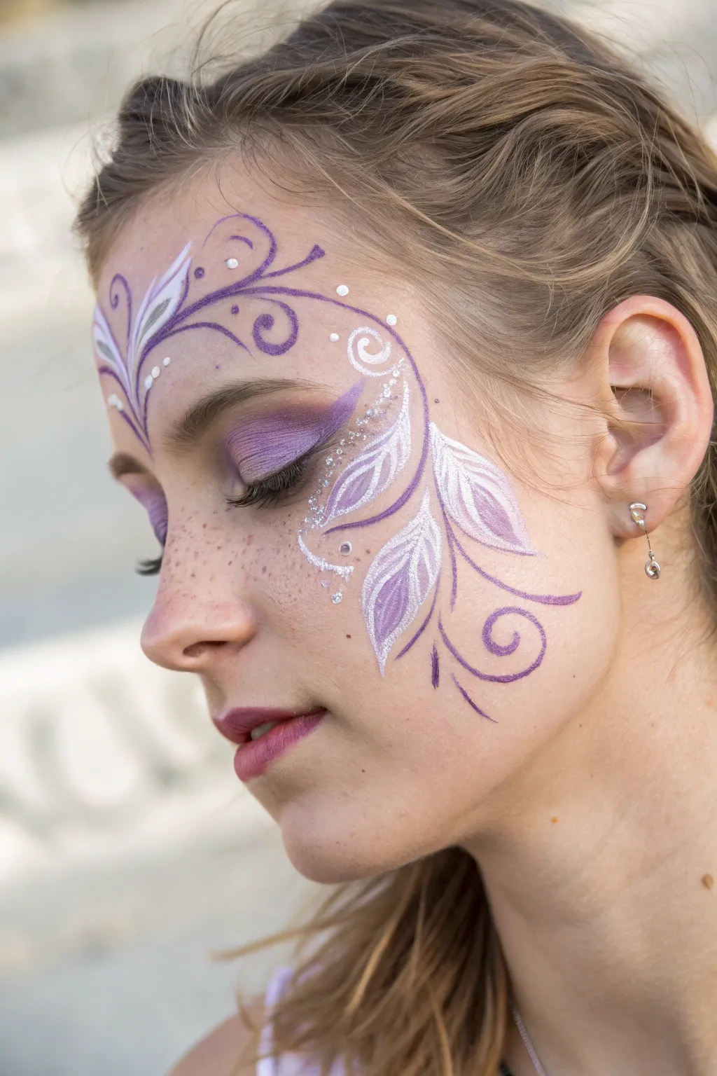 Fresh Purple Face Paint Inspiration for Every Event