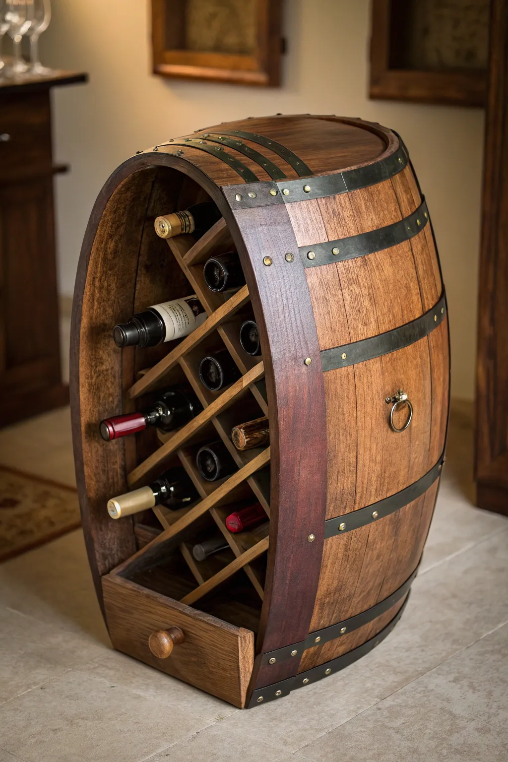 Inspired Uses for Half Whiskey Barrels in Every Room
