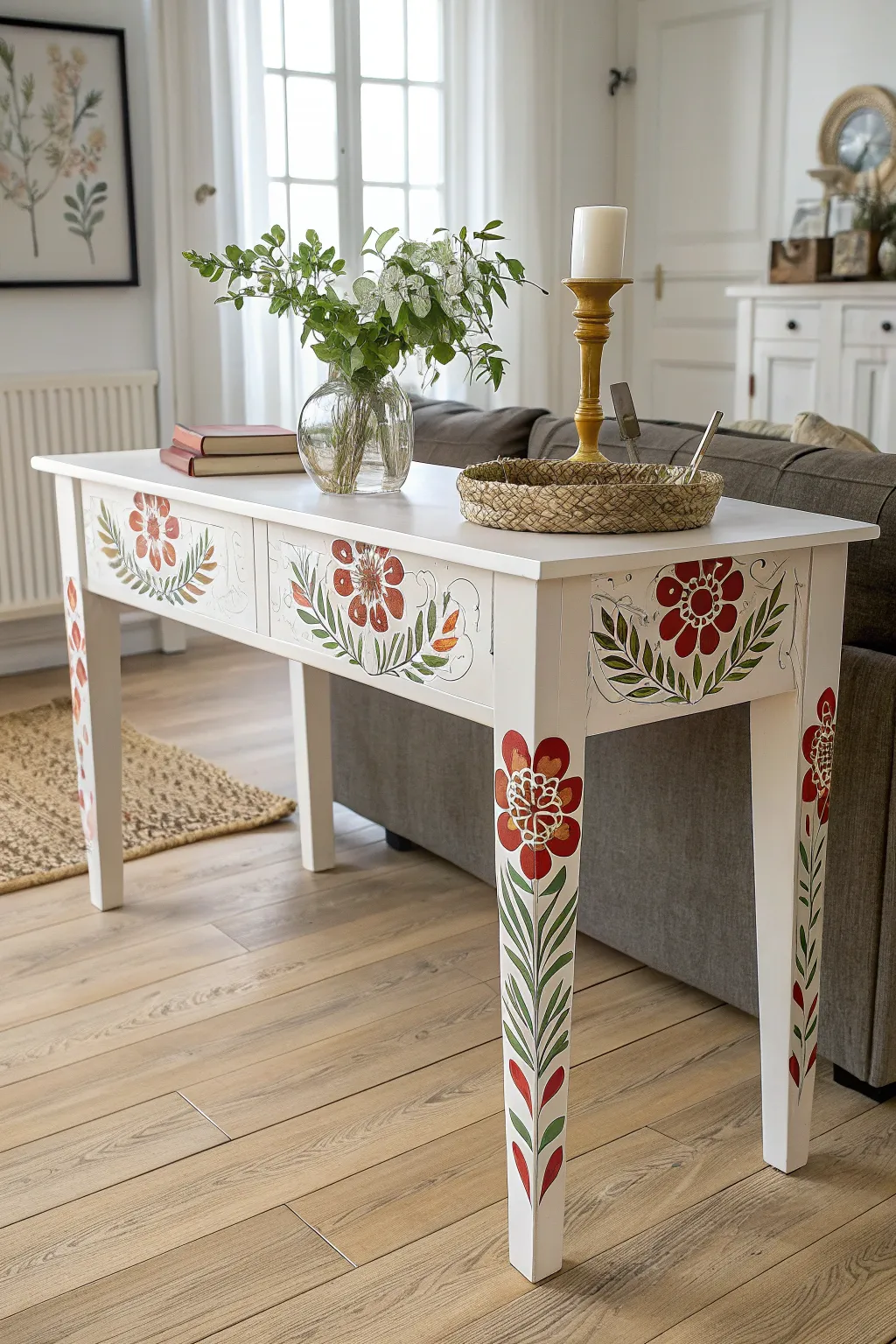 Stylish Painted Sofa Table Designs