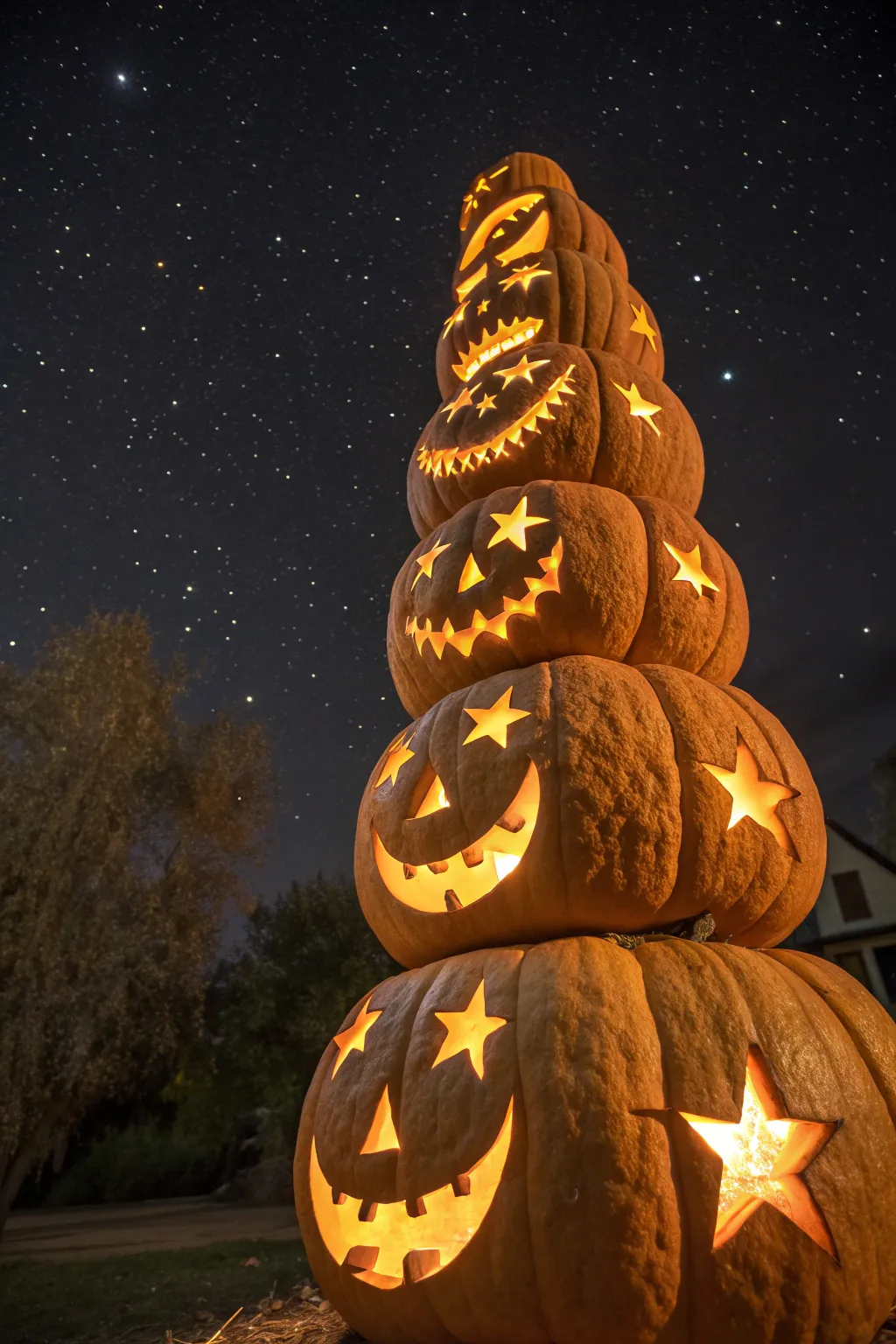 Stylish Approaches to Stacked Pumpkin Carving