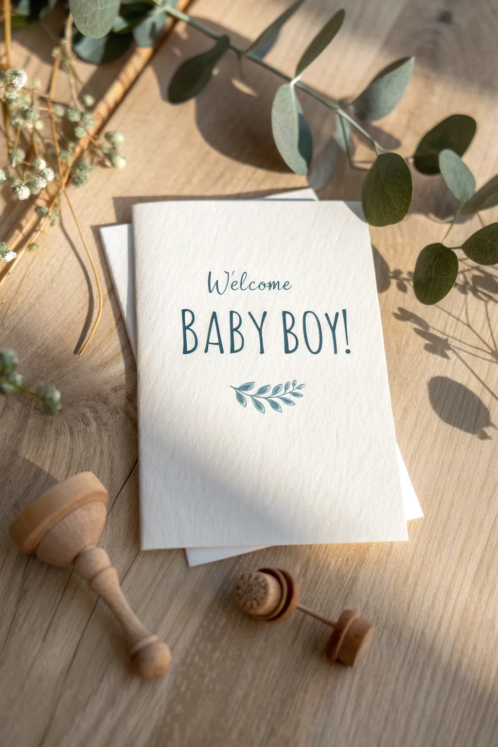 Trendy Styles for Unique Baby Boy Greeting Cards